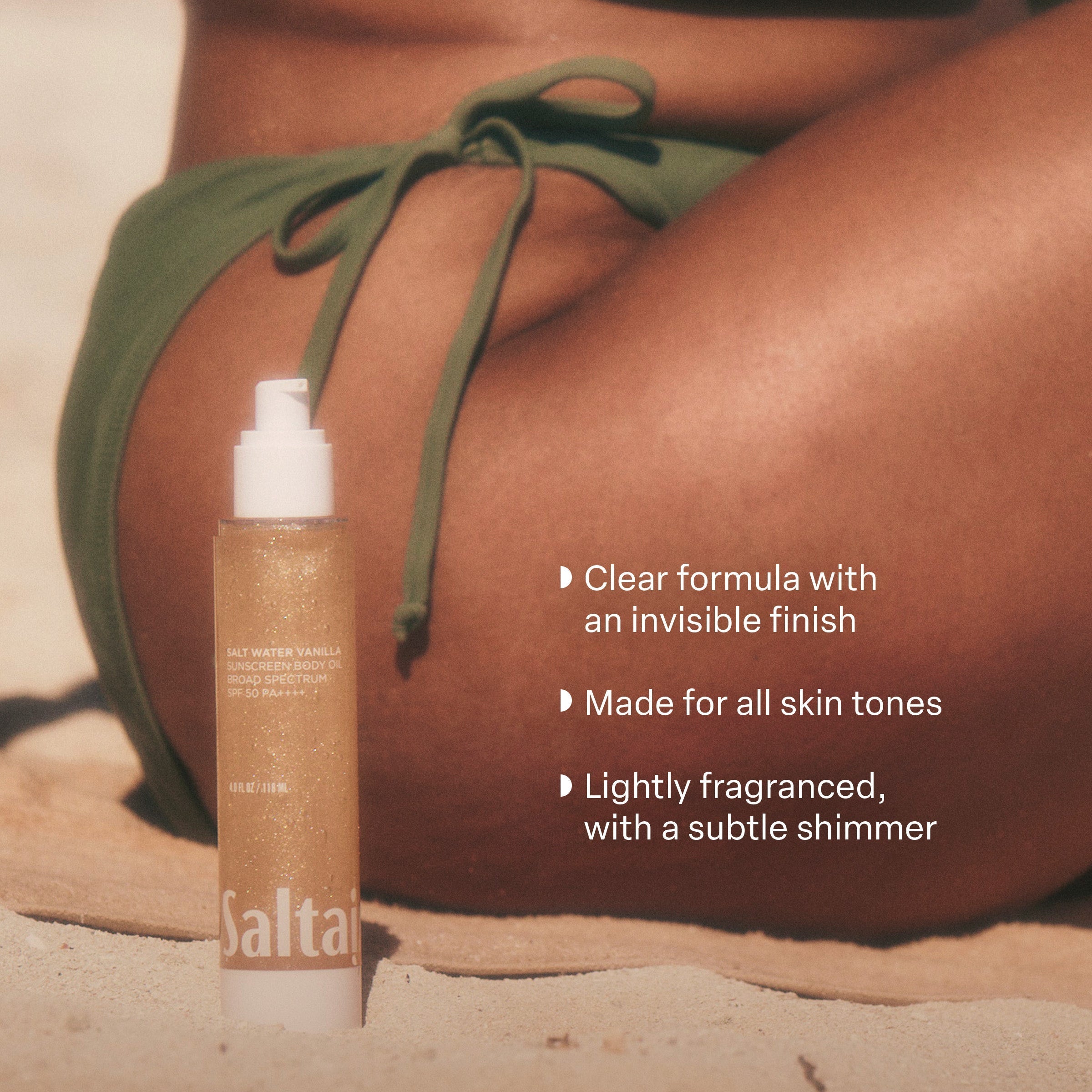 Salt Water Vanilla - Sunscreen Body Oil